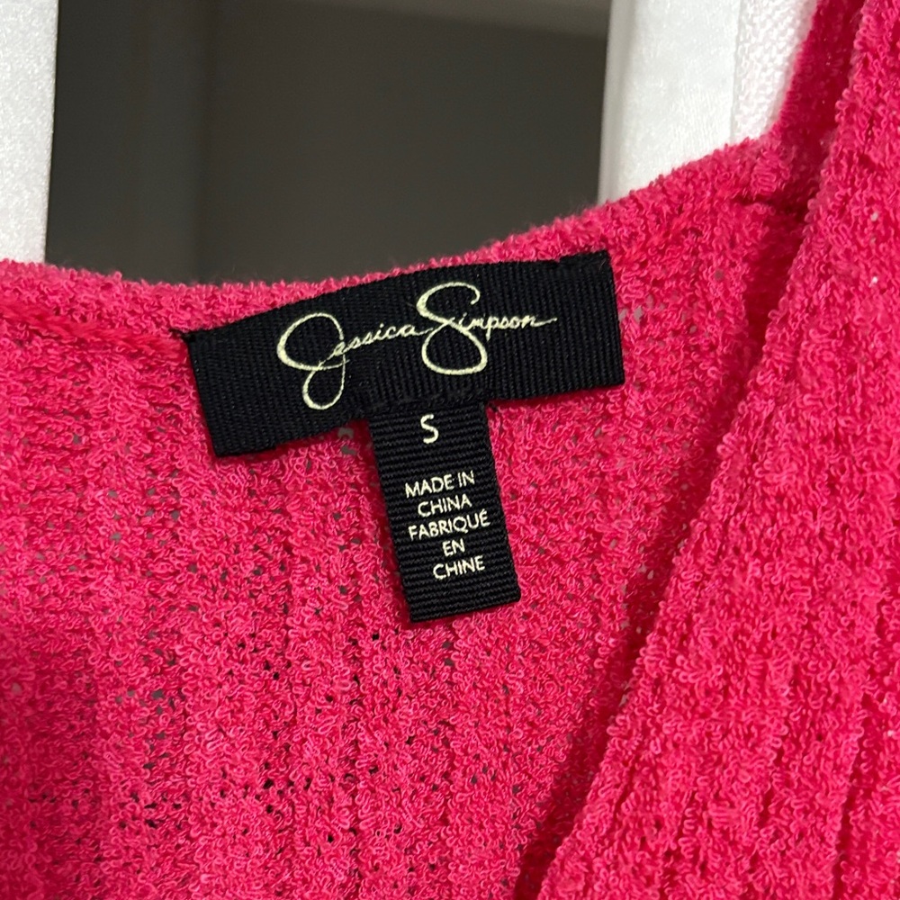 Jessica Fuchsia Ribbed Knit Tank Top - Picture 2 of 2
